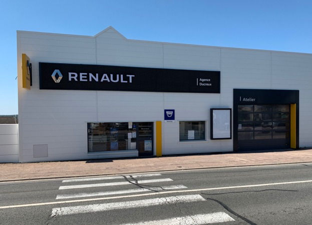 Devanture garage auto Renault Ducreux Saint-Eloi (58)
